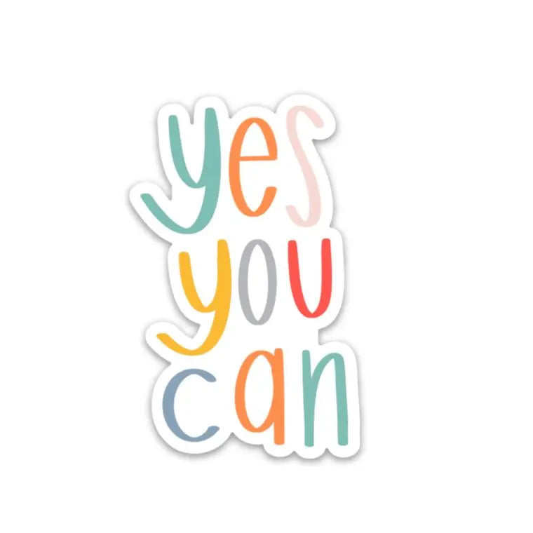 Inspirational quote magnet | Self Care fridge magnet | Yes you can Quote magnet 