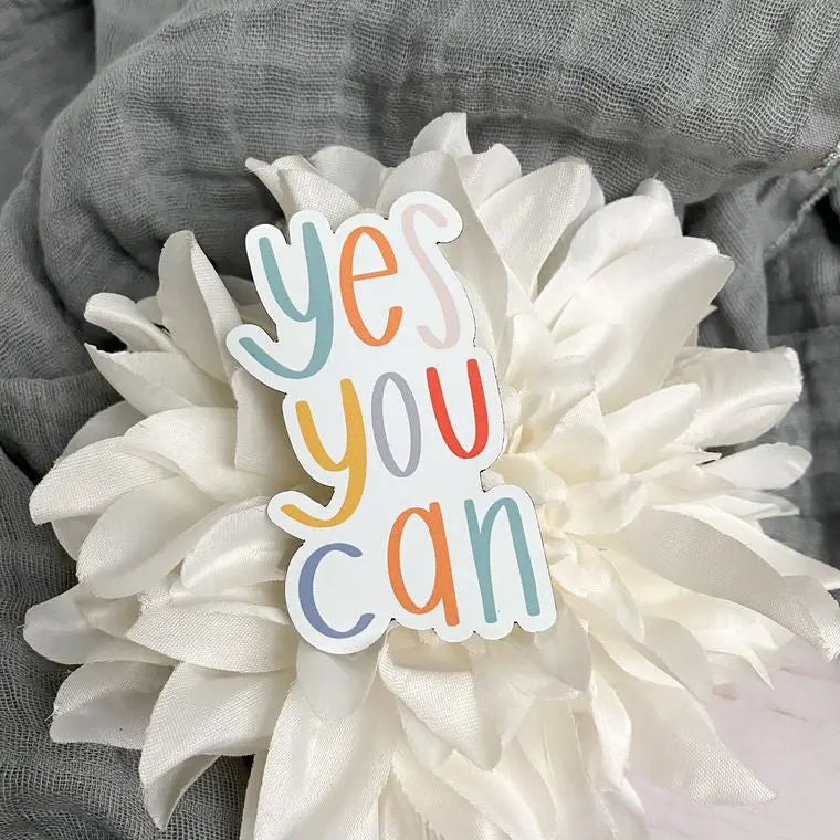 Inspirational quote magnet | Self care fridge magnet | Yes you can magnet Edith Chloe Self-Care Shop
