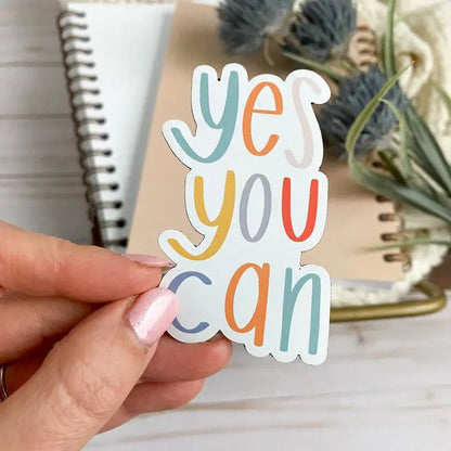 Inspirational quote magnet | Self care fridge magnet | Yes you can Quote magnet Edith Chloe Self-Care Shop