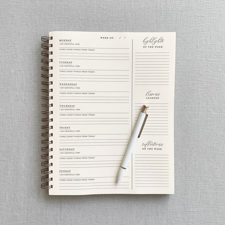 Gratitude Journal To Increase Happiness Calming Aesthetic Jen Simpson Design