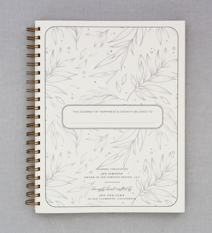 Gratitude Journal To Increase Happiness Calming Aesthetic Jen Simpson Design